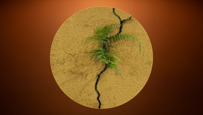 Aya Adinkra symbol — the fern, representing endurance, defiance and independence in Akan tradition