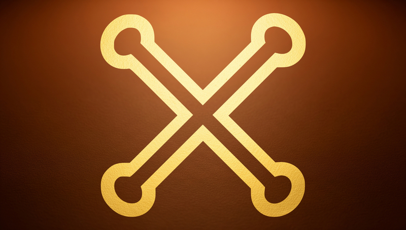 Nyame Nwu Na Mawu Adinkra symbol — the immortality of the human soul, faith in God, Akan wisdom