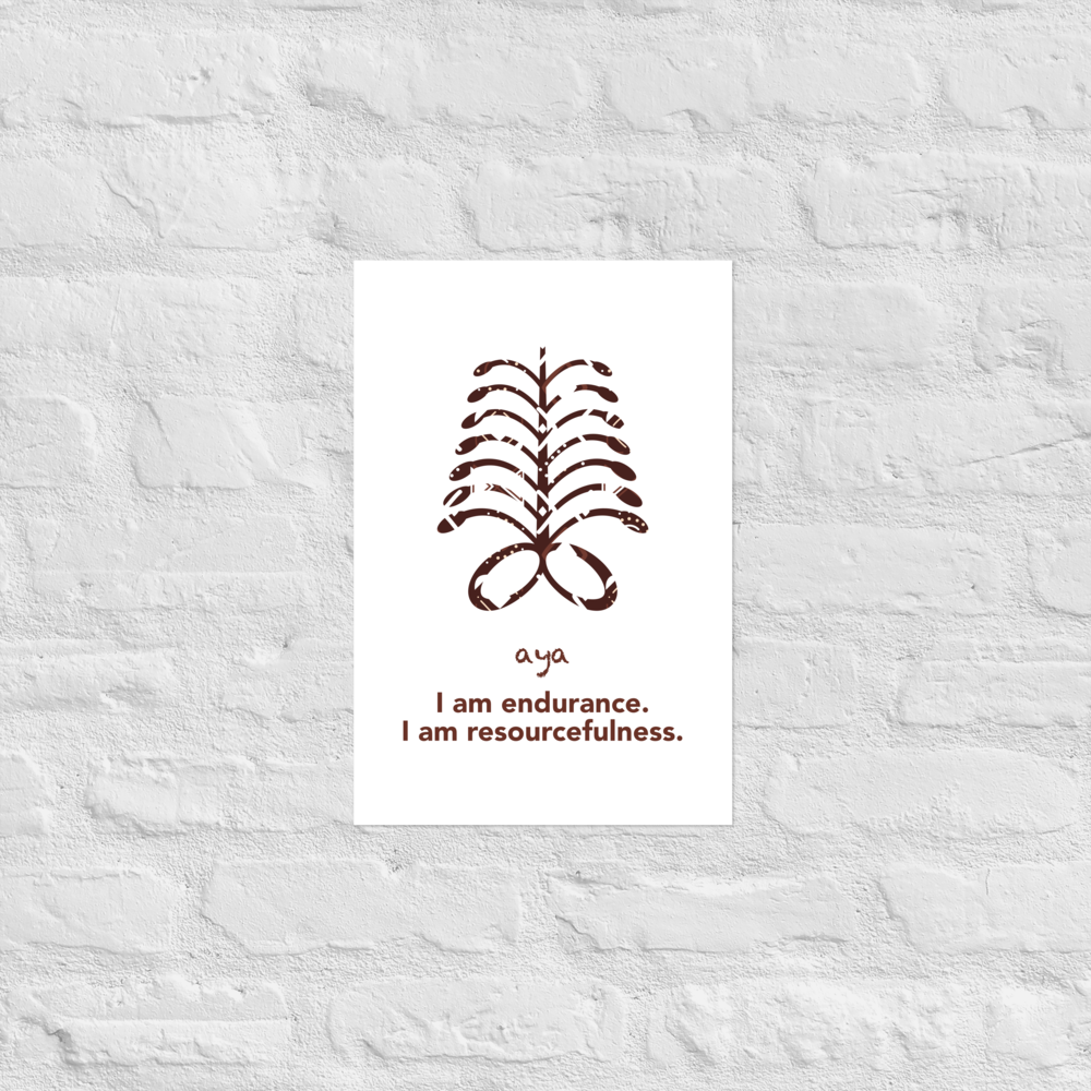 Aya Poster - I am endurance.