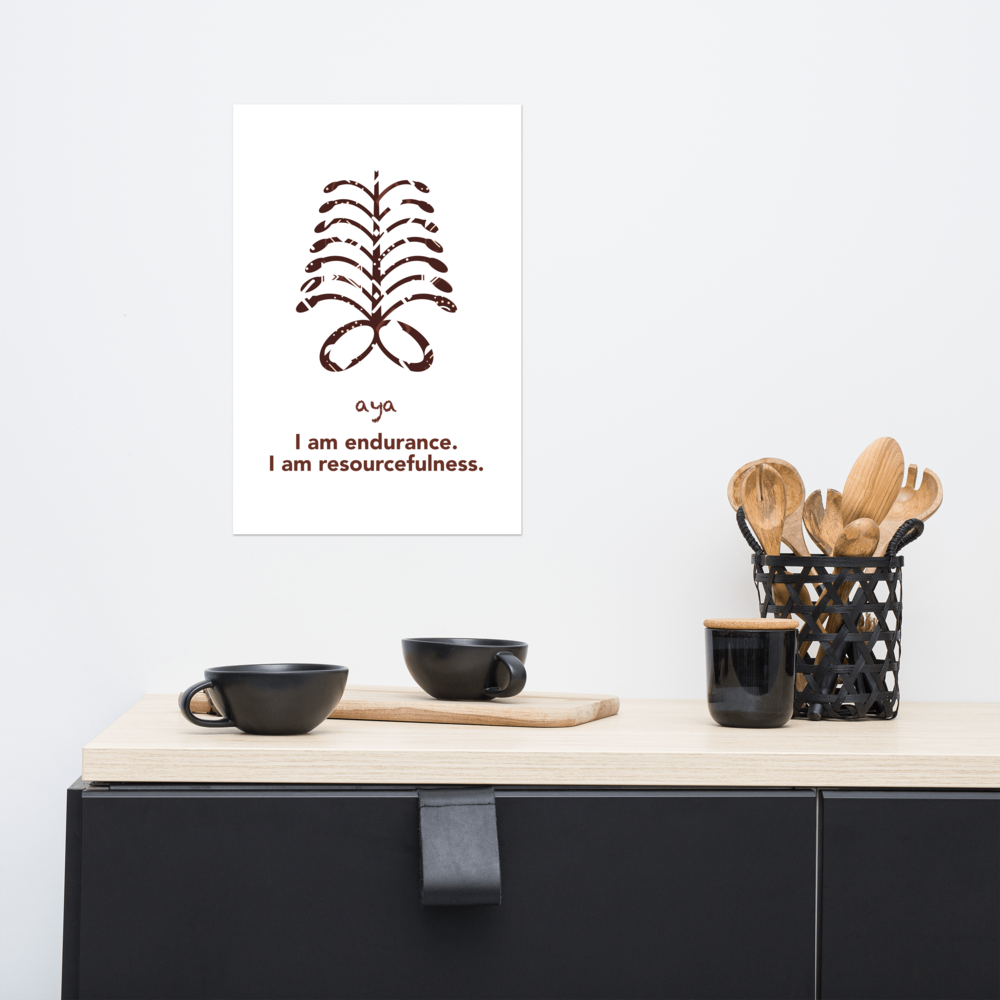 Aya Poster - I am endurance.