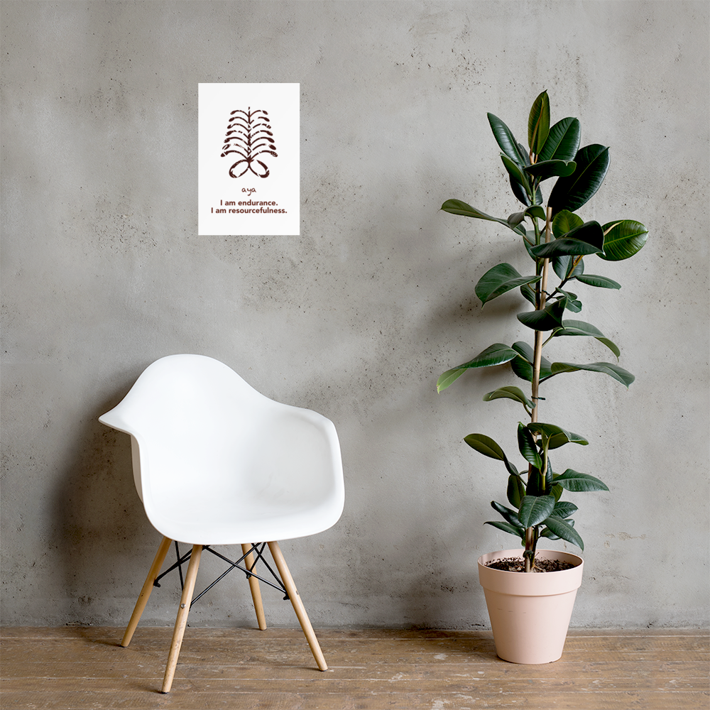 Aya Poster - I am endurance.