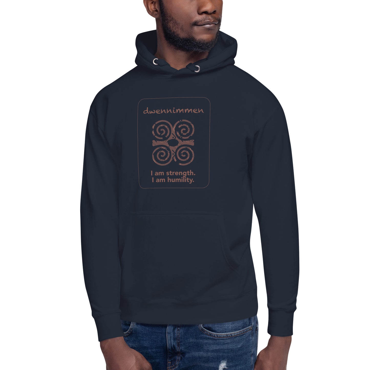 Dwennimmen-Kapuzenpullover – Ich bin Stärke.