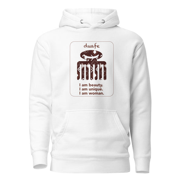Duafe Hoodie - I am woman.