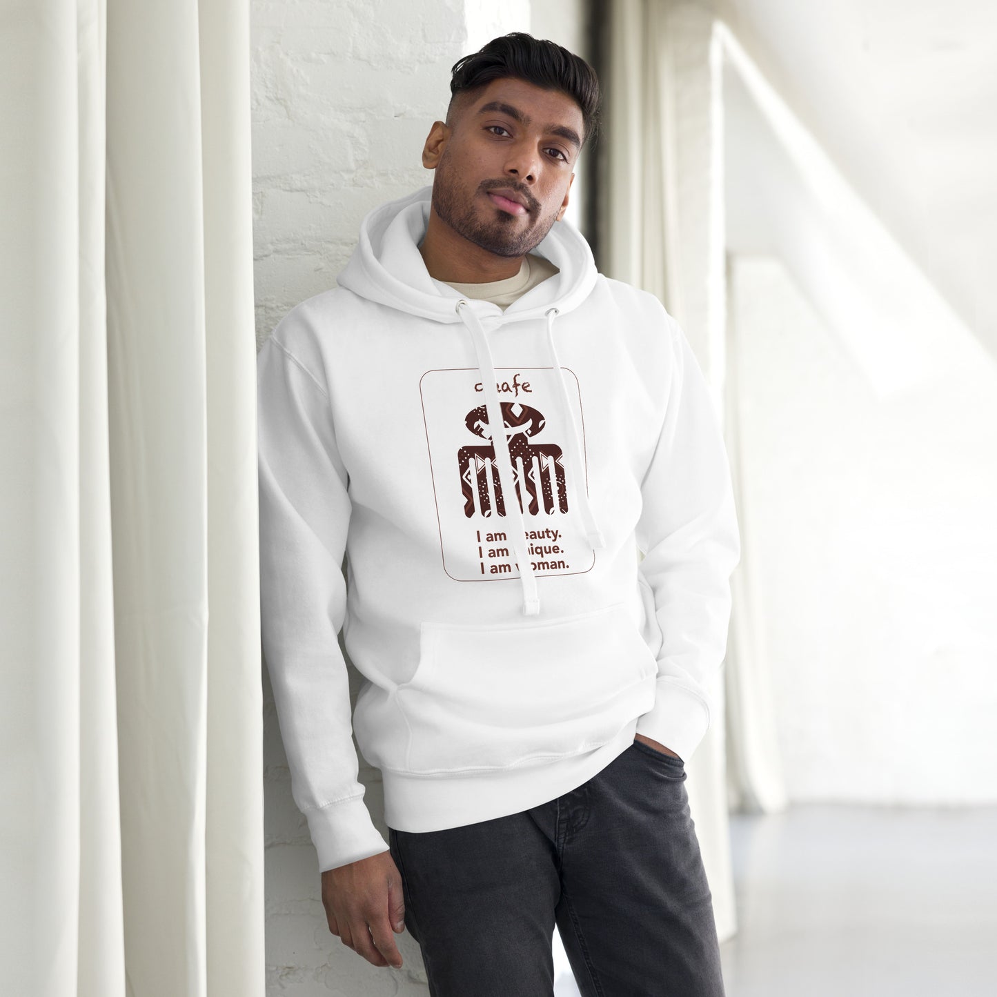 Duafe Hoodie - I am woman.