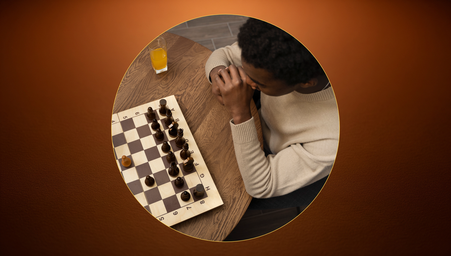 The board game · Intelligence and strategy as patient, accumulated understanding