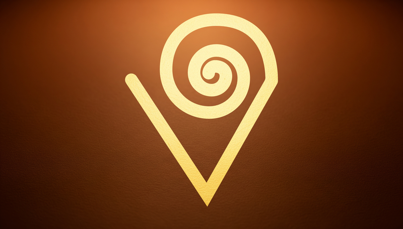 Kokuromotie — Adinkra symbol of the thumb, cooperation, indispensability, and teamwork