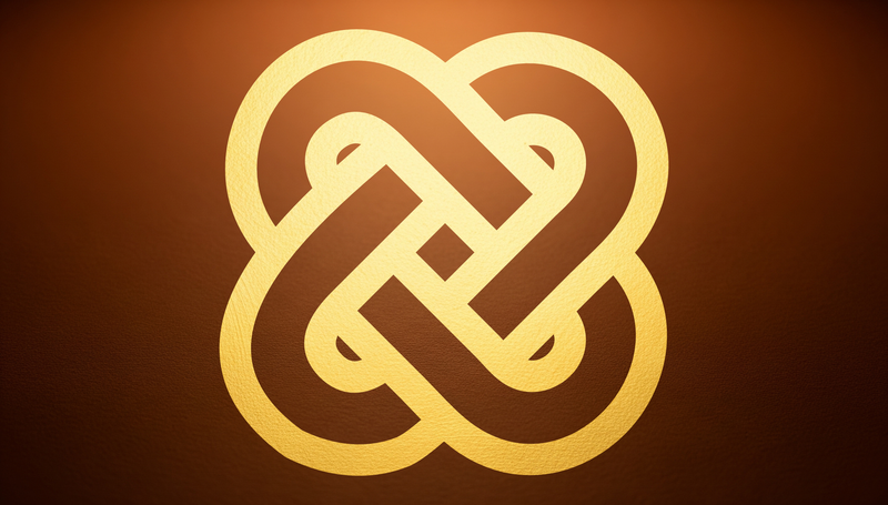 Kramo Bone Amma Yeanhu Kramo Pa — Adinkra symbol of warning against deception and hypocrisy