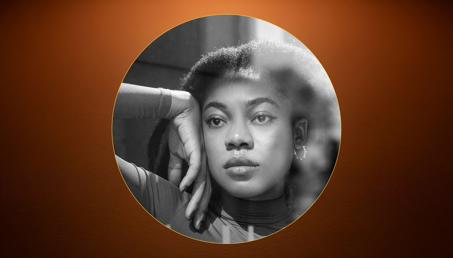 A face in repose, interior, not performing for the camera.