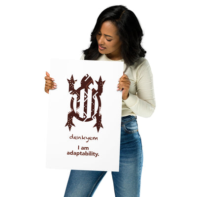 Denkyem Adinkra Symbol Poster