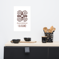 Dwennimmen Adinkra Symbol Poster