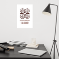 Dwennimmen Adinkra Symbol Poster