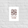 Dwennimmen Adinkra Symbol Poster