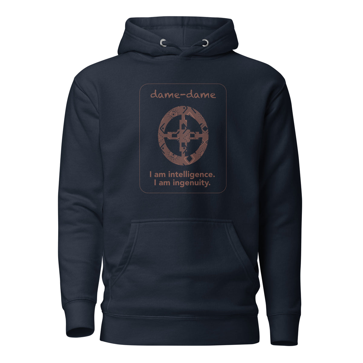 Dame-dame Adinkra Symbol Hoodie