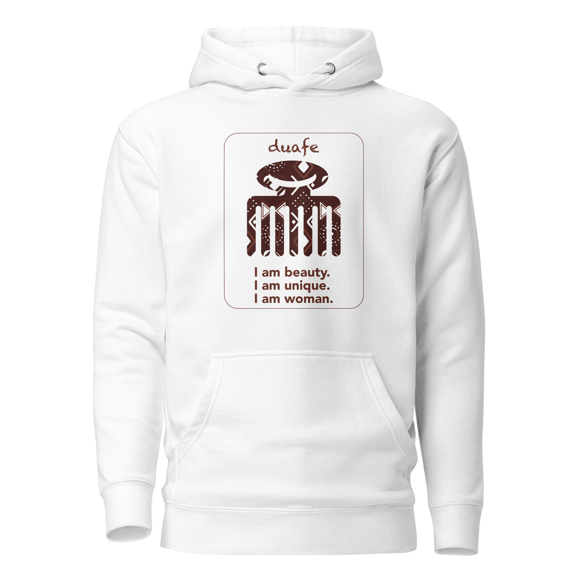 Duafe Adinkra Symbol Hoodie