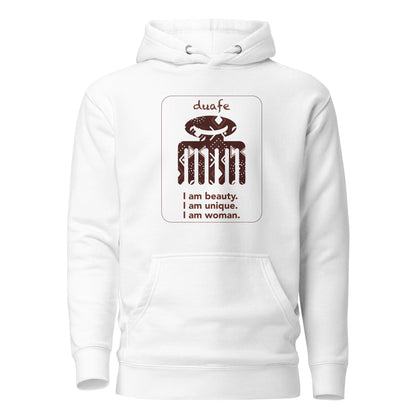 Duafe Adinkra Symbol Hoodie